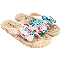 CASSIEY Fashion Slippers For Women Slipper Fancy Design Slip On Flats- Pink, 6 Uk