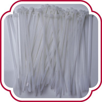 SHIVANSH TECHNOLOGY Teeth Grip Nylon Self Locking Zip Cable Ties,White(200 mm x 2.5 mm,8  inch,Pack of 100)Multi-Purpose Heavy Duty Cord Management Ties,Plastic Ties for Home,Office,Garden,Workshop.
