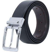 Labnoft Men s PU Leather Reversible Belt (Black, BELT-007-XL)