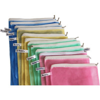 Beddify Set of 9 Reusable Fridge Storage Bags for Vegetables and Fruits Dual Layer Mesh Net Multipurpose Multi-Size Kitchen Storage Bags Organizer with Sturdy Zipper