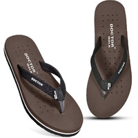 Doctor Walk Flip Flop for Women | Soft Comfortable | Breathable | Fashionable | Stylish | Trendy | Super soft | Lightweight | Anti-Slip Sole | Indoor & Outdoor | (DW-01) (Brown-04)