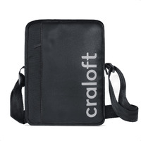 CRALOFT RexoFlex Premium Mini Sling Bag for Men and Women, Water-resistant Small Travel Passport Bags, Compact and Sturdy Crossbody Bag, Small Side Bag (S6, Black)