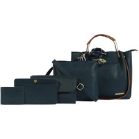 Bagsy Malone Women s Vegan Leather Stylish Tote Bag | Pack of 5 | Ladies Purse Handbag | Womens Day Gift