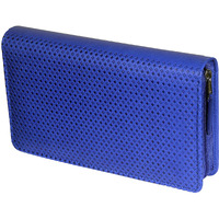 Sukeshcraft Multiple Cheque Book Holder | Original PU Holds Upto 8 Cheque Books, Locker Key Hook, 2 Photo Slots, 1 Pin-Sim Slot, 13 Credit/Debit Card Slots with Matching Zipper (PU -Sky Blue)