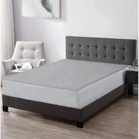 Trance Home Linen Premium 220 GSM+ 75  x 48  Cotton Terry Waterproof Mattress Protector | Elasticated Fitted Style Non-Toxic Bed Protector | Mattresses Cover (75x48 inch | 6.25x4 feet,Grey)