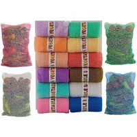SIO Vegetable bags for Fridge Storage Net Bag Vegetable and Fruit Reusable Produce Mesh Bags Grocery Shopping & Washable Reusable ziplock Pack Of 12 Multicolored