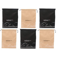 Shoeshine Shoe Bag for Travel & Storage Travel Organizer for Women & Men Travel Accessories Shoe Organizer Shoe Bags Pouches Travel Shoe Cover for Travelling Travel Essentials-Shoe Pouch-Pack of 6