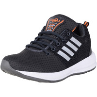 Lancer Mens INDUS-12 Grey Orange Running Shoe - 6 UK (indus-12dgr-org-6)