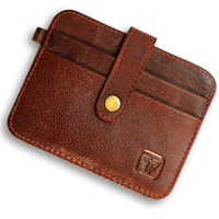 FASHION FREAK Card Holder for Men - Slim Leather Credit/ATM Card Wallet for Men