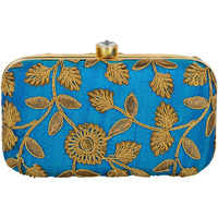 Tooba Women s Clutch (Azure Blue)