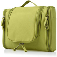 PETRICE Toiletry Bag for Women Makeup Pouch Waterproof Shower Wash Bag Cosmetic Organizer Case Travel Kit Pack with Hook (Green)
