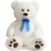 HUG  n  FEEL SOFT TOYS 4 Feet White Giant Teddy Bear Soft, Plush, And Cuddly Stuffed Animal For Kids, Birthdays, Anniversaries, Valentine S Day, And Special Occasions Large Huggable
