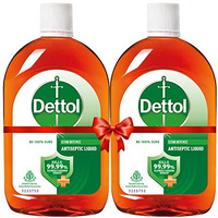 Dettol Antiseptic Liquid for First Aid , Surface Disinfection and Personal Hygiene , 550ml (Pack of 2)