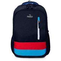 PAZZO Alto 40L Water resistant Backpack for Men, Women - 3 Compartment Travel, Business Backpack, College|School | Office Bag with 1 year warranty (Black,Red and Blue)
