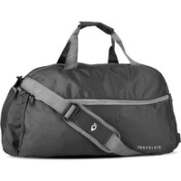 Travalate Polyester 45 L Multi Pocket Ultra Light Travel Duffle Bag Organizer for Men and Women (Grey, 20 X 18 X 11 Inch)