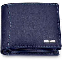 URBAN FOREST Oliver Blue Leather Wallet for Men, 6 Card Slot