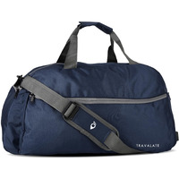 Travalate 45L Waterproof Polyester Duffle Bag, Ultra Light 20 Inch Travel Duffel Bag For Men & Women - Navy Blue (20 X 18 X 11 Inch)