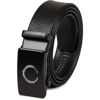 VOGARD Men s Vegan Leather Belt for Men | Formal & Casual | Autolock Buckle,Black | Fit all size upto 40 Inches Waist size (Black 09)