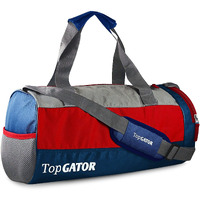 Topgator Polyester 10 inches Soft Gym Bag with Shoes Compartment - Multicolour