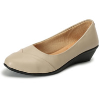 Denill Womens Beige Ballet Flat 8 UK