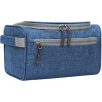 FATMUG Travel Toiletry Organizer Hanging Dopp Kit For Men, Cosmetics Pouch For Women - Navy Blue - 6 In, S