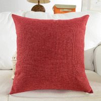 Khooti Jute Cushion Cover, 10x10 (Red)(Pack of 5)