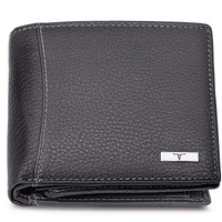 URBAN FOREST Oliver Grey Leather Wallet for Men - Packed in Premium Wooden Box for Festive Gifting