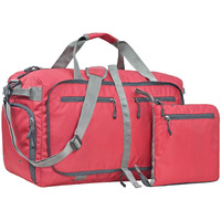 FATMUG Polyester Foldable Duffle Travel Bag Luggage For Travel, Packing And Storage - Men & Women - (60 L, Red, 28 Cm)