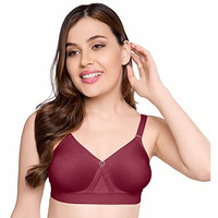 TRYLO Women s Non-Wired Bra (ALPA_Marun_40E)