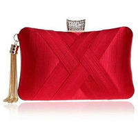 TOOBA Women s Beautiful Flower Box Clutch Bag | Detachable Chain Sling Strap| Ladies Purse Wallet