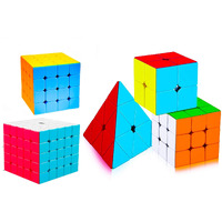 D ETERNAL 2X2 3X3 4X4 5X5 And Pyraminx Pyramid Triangle Puzzle Cubes Combo, Kids and Professionals
