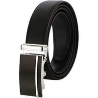 Labnoft Men s PU Leather Auto Lock Belt (Black)