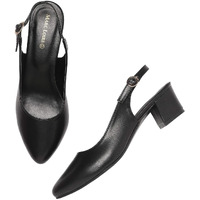 Marc Loire Women s Block Heel Pumps With Adjustable Ankle Strap, 4 Uk, Black