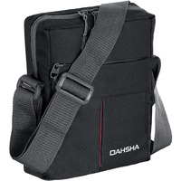 DAHSHA Sling Cross Travel Messenger Bag, With Multi Pocket Zip Closure, Nylon Padded, Stylish bag for Men and Women (Black - 21.5 X 6.5 x 16 Cm)