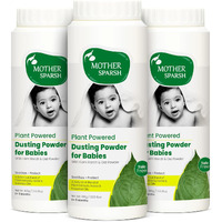 Mother Sparsh Plant Powered Talc Free Dusting Powder For Babies- 100g X 3 | With Corn Starch & Oat Powder
