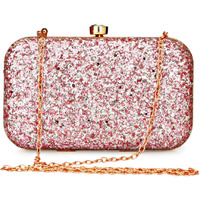 TOOBA Women s Grapes Work Box Clutch Glittering Light Purple