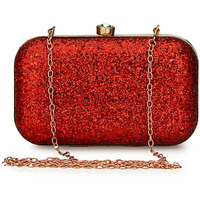 TOOBA Women s Grapes Work Box Clutch (GLITTERING RED)