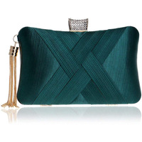 TOOBA Women s Beautiful Flower Box Clutch Bag | Detachable Chain Sling Strap| Ladies Purse Wallet