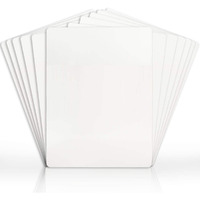 Lifekrafts Dry Erase Lap Boards| Size (9x12) inches, Pack of 12 | includes 12 Lap boards, 12 Marker Pens, 6 Erasers| Interactive Learning Single Sided White Board for Kids, Adults, Students, Teachers.