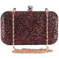 TOOBA Women s Grapes Work Box Clutch Glittering Copper