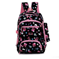 Tinytot School Bag for Girl with Pencil Pouch  26 Litre, 18 Inches, Durable & Sleek Waterproof Tuition and College Bag for Girls, Multicolored Picnic & Travel Backpack for Girls