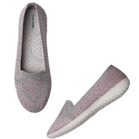 Marc Loire Women s Athleisure Knitted Active Wear Slip-On Ballet Loafer Shoes Pink - 3 Uk