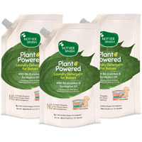 Mother Sparsh Baby Laundry Liquid Detergent- 500ml x 3 (Powered by Plants) with Bio-Enzymes and Eucalyptus Oil