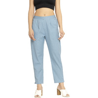 DIGITAL SHOPEE Women s Regular Fit Casual ds-Track-Pants-Blue-M