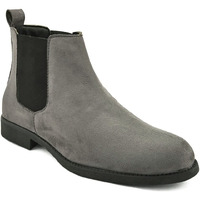 HiREL's Men's Suede & PU Outdoor Chelsea Boots (Grey, numeric_7)