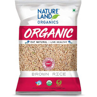 Natureland Organics Brown Rice Premium 1 Kg - Organic Healthy Rice