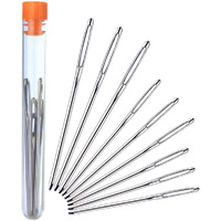 HASTHIP Large-Eye Blunt Needles, 9 Piece Stainless Steel Yarn Knitting Needles, Sewing Needles, Crafting Knitting Weaving Stringing Needles