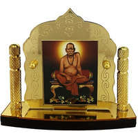 Shoppersduniya Swami Samarth Golden Foil (Plated) for Car Dashboard | Showpiece Dcor