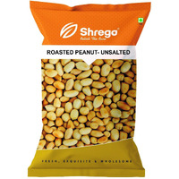 SHREGO Roasted Unsalted Peanuts, Vacuum Packed 1Kg [HoReCa Value Pack | Grade A Peanuts | Roasted NOT Fried | Rich in Protein & Fibre | Groundnut | Healthy Snack | Singdana | Skin Removed | Fresh | No Artificial Flavour ] (UNSALTED, 1 KG)