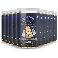 Healthy Treat Roasted Peanuts - Salted 2 kg (Pack of 10-200 gm Each)